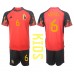 Belgien Axel Witsel #6 Replika Babykläder Hemma matchkläder barn VM 2022 Korta ärmar (+ Korta byxor)
